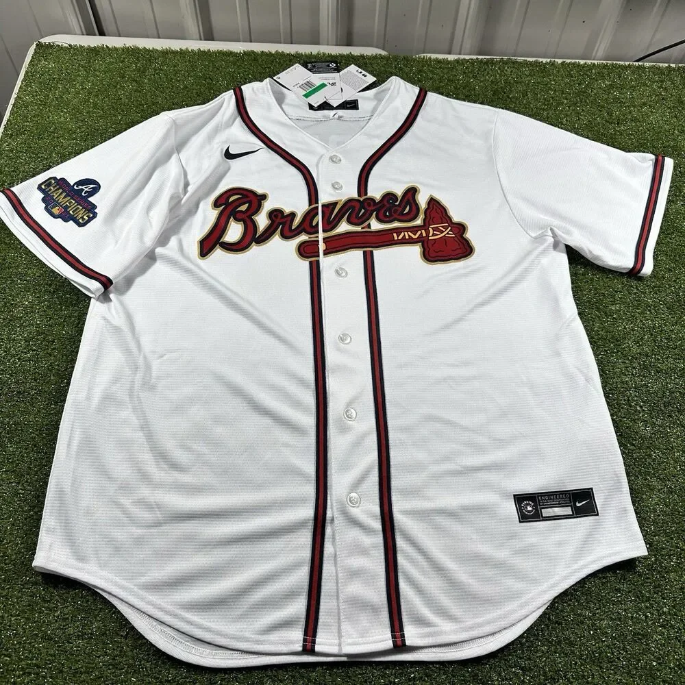 Nike Atlanta Braves Ozzie Albies 2021 World Series Jersey Men’s Sz XL